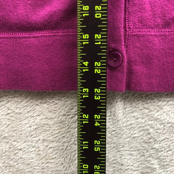 Eddie Bauer Women Cardigan Sweater Size XXL Button Up Purple Knit Casual Classic - Picture 4 of 14